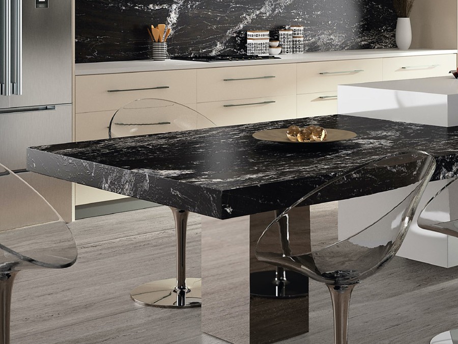 Sensa Black Beauty Granite Dining Table