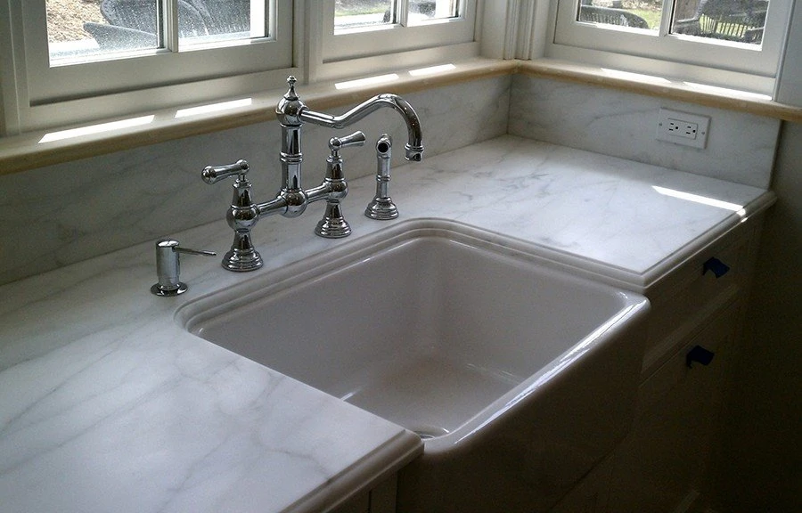 Calacatta Caldia Marble Kitchen 1